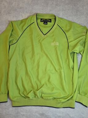Tour Championship Men’s Lime Green V-Neck Sweater